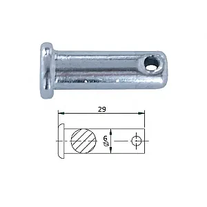 Штифт быстросъемный 6х29мм 000025