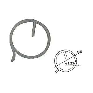 Кольцо стопорное 1.25мм 3117-0002