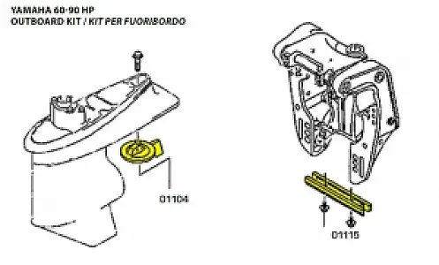 Комплект алюминиевых анодов Yamaha 60-90 л.с. KITYAMAHA60/90AL