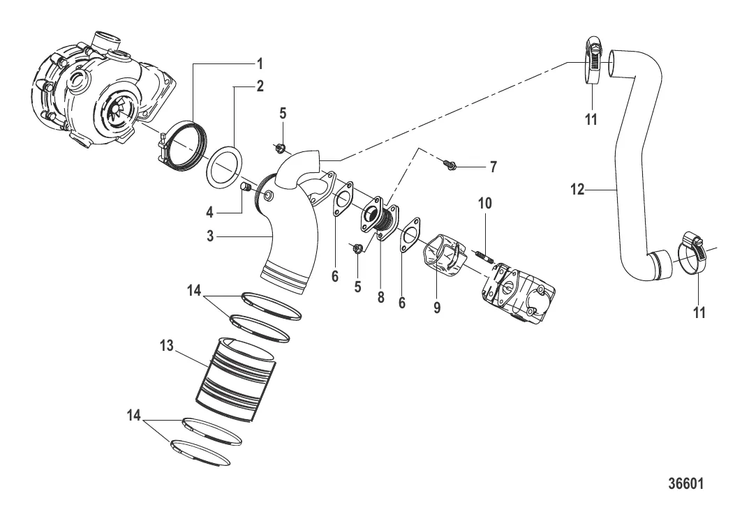 Компоненты выхлопной системы Бортовые двигатели