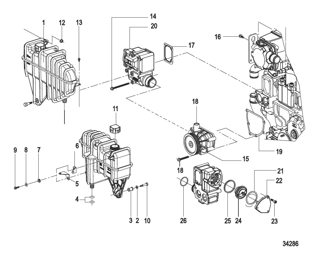 Компоненты системы охлаждения