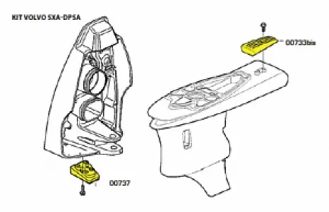 Комплект алюминиевых анодов для Volvo Penta SX KITVOLVOSX/AL