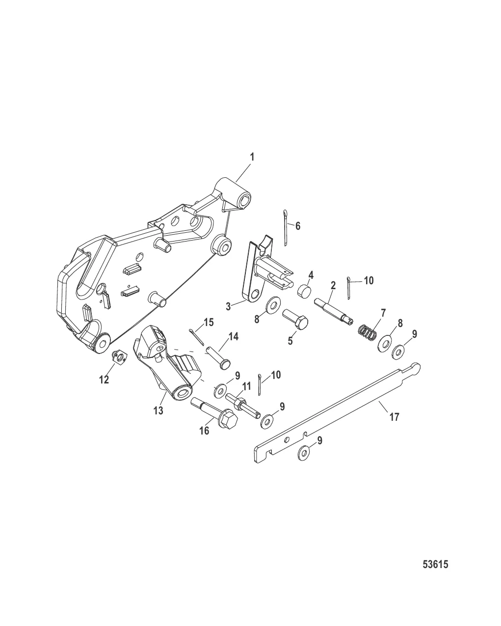 Кронштейн переключения передач Bravo