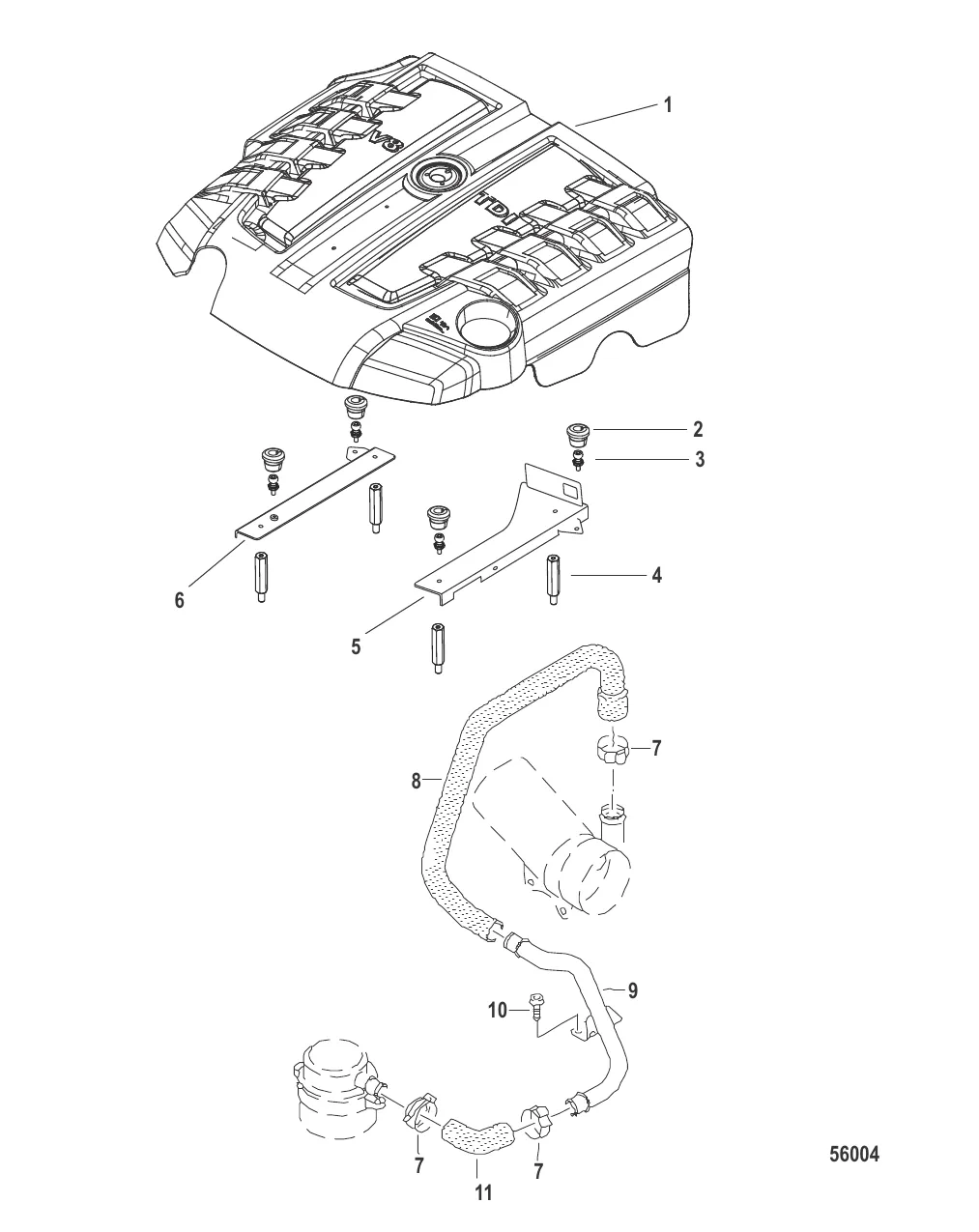 Крышка двигателя
