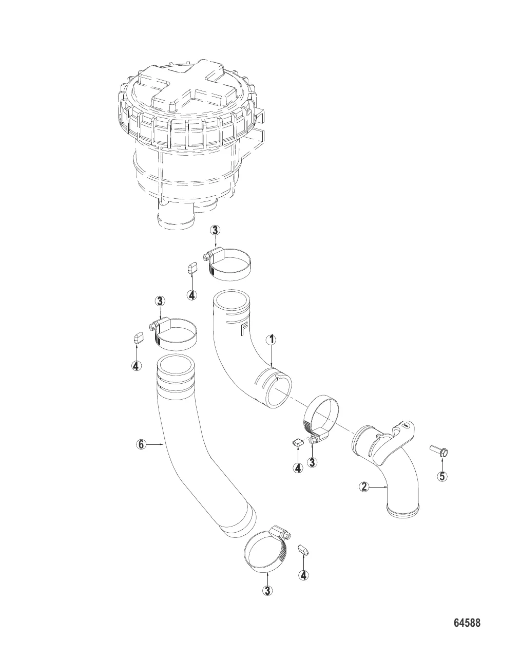Система охлаждения Шланги сетчатого фильтра