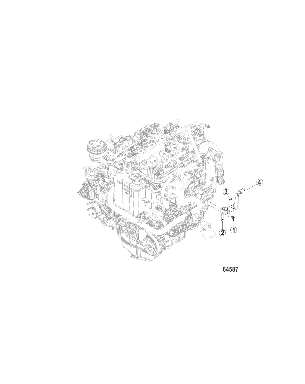 Выхлопная система Кронштейн подъемного патрубка и коленчатого патрубка