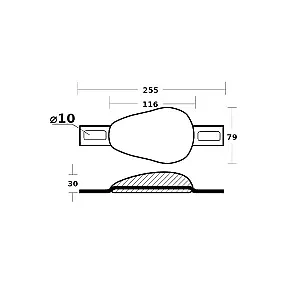 Анод магниевый на корпус судна 00350/BMG