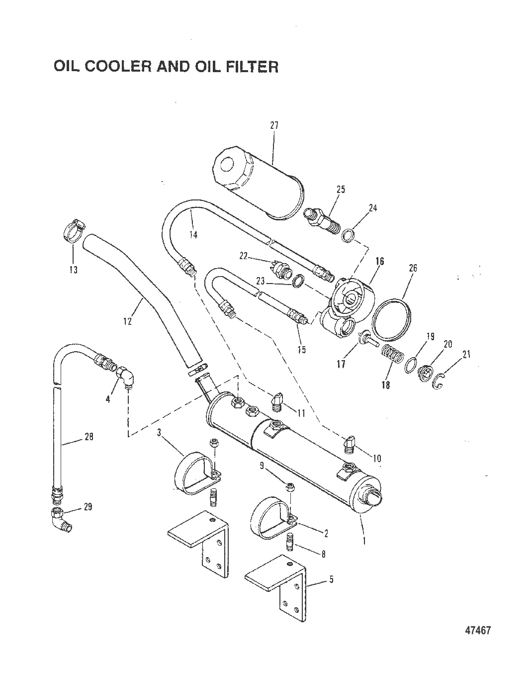МАСЛООХЛАДИТЕЛЬ И МАСЛЯНЫЙ ФИЛЬТР (БОРТОВЫЕ ДВИГАТЕЛИ)
