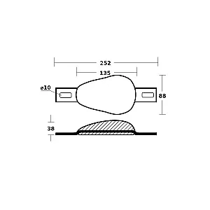 Анод алюминиевый на корпус судна 00351/1AL