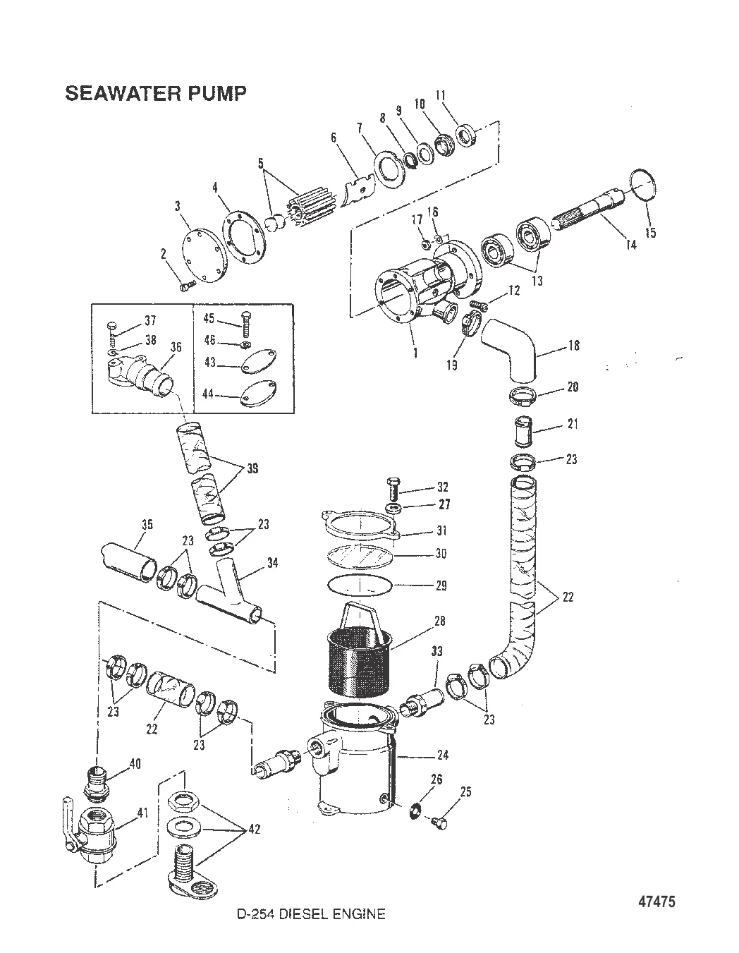 НАСОС ДЛЯ ЗАБОРТНОЙ ВОДЫ (ПОВОРОТНО-ОТКИДНАЯ КОЛОНКА)