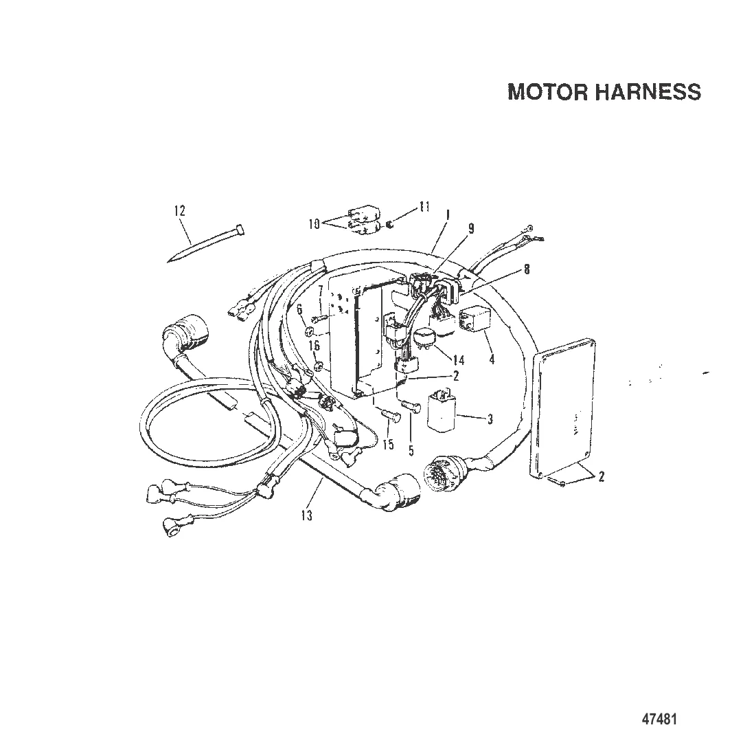 ЭЛЕКТРОПРОВОДКА ДВИГАТЕЛЯ