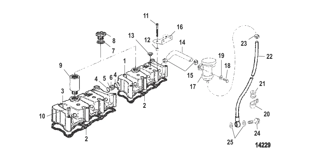 Крышка коромысла