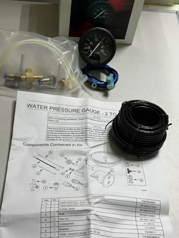 Mercury Marine Указатель давления воды Mercrury