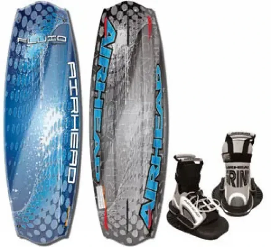 Kwik Tek Вейкборд с креплениями AirHead Wakeboard FLUID w GRIND