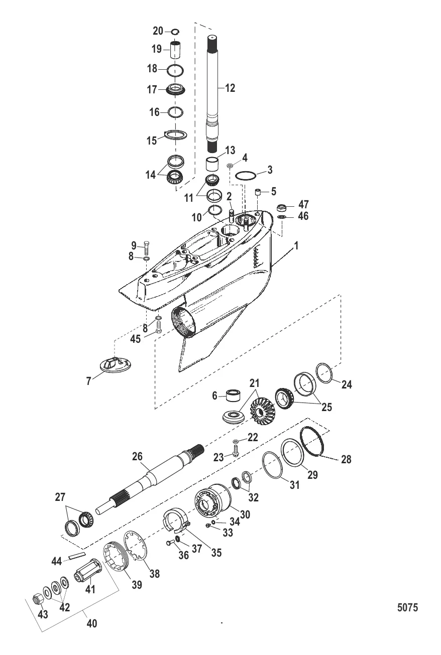 Картер редуктора (Bravo One XR/XZ)