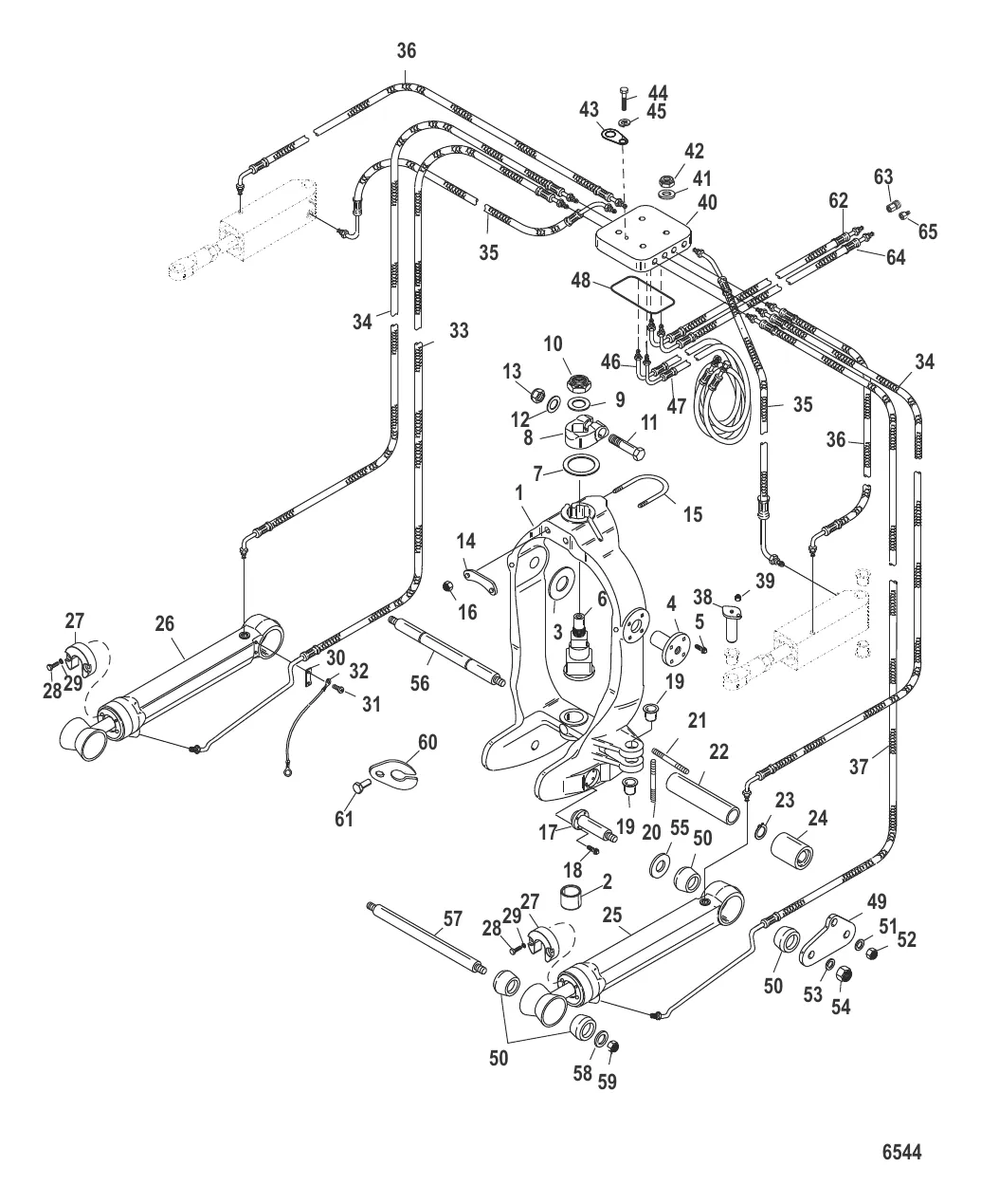 Кольцо кардана (Встроенный транец)