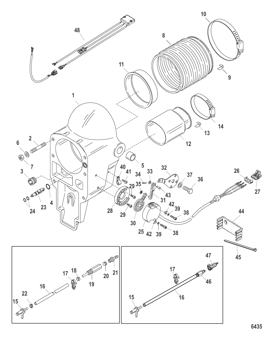 Колоколообразный кожух (Встроенный и высокопроизводительный транец)