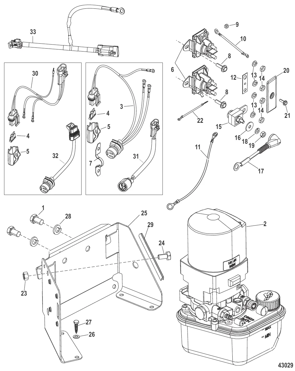 Насос системы дифферента в сборе (В сборе)