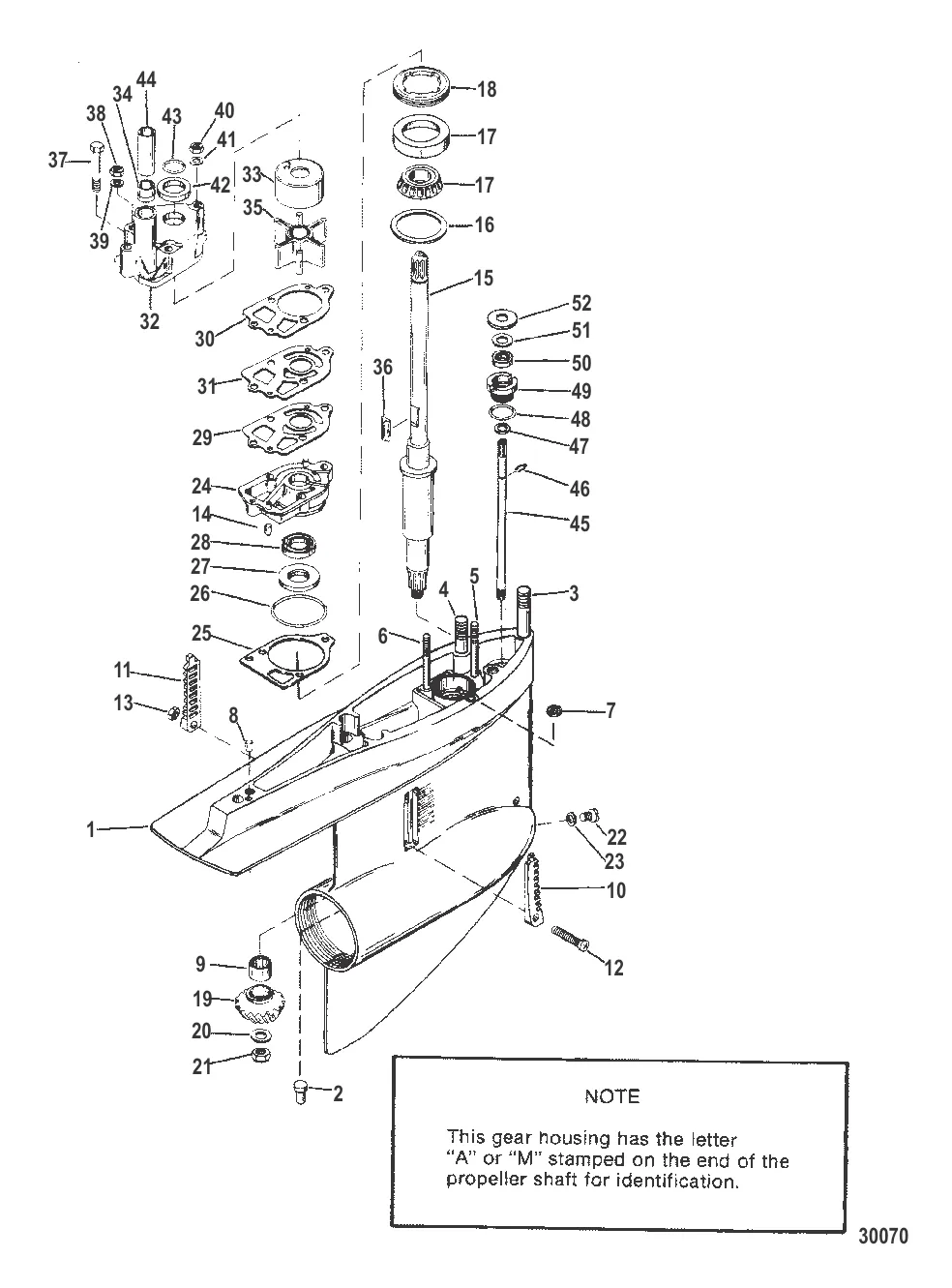 GEAR HOUSING (DRIVESHAFT) - MR