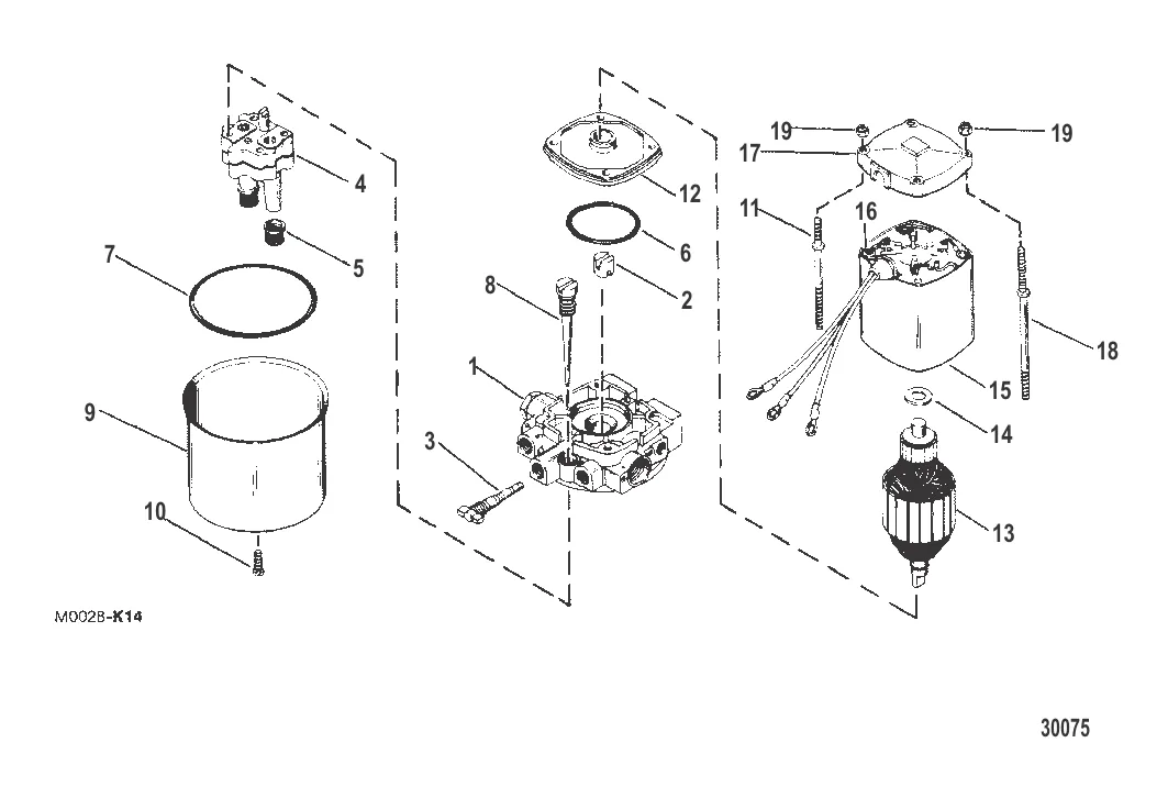 HYDRAULIC PUMP OILDYNE PUMP / METAL RESERVOIR