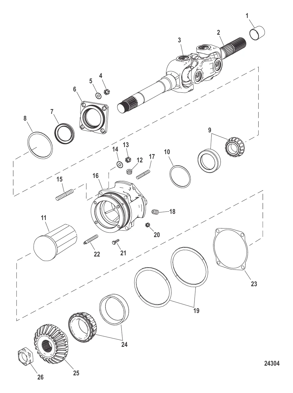 Карданный шарнир в сборе