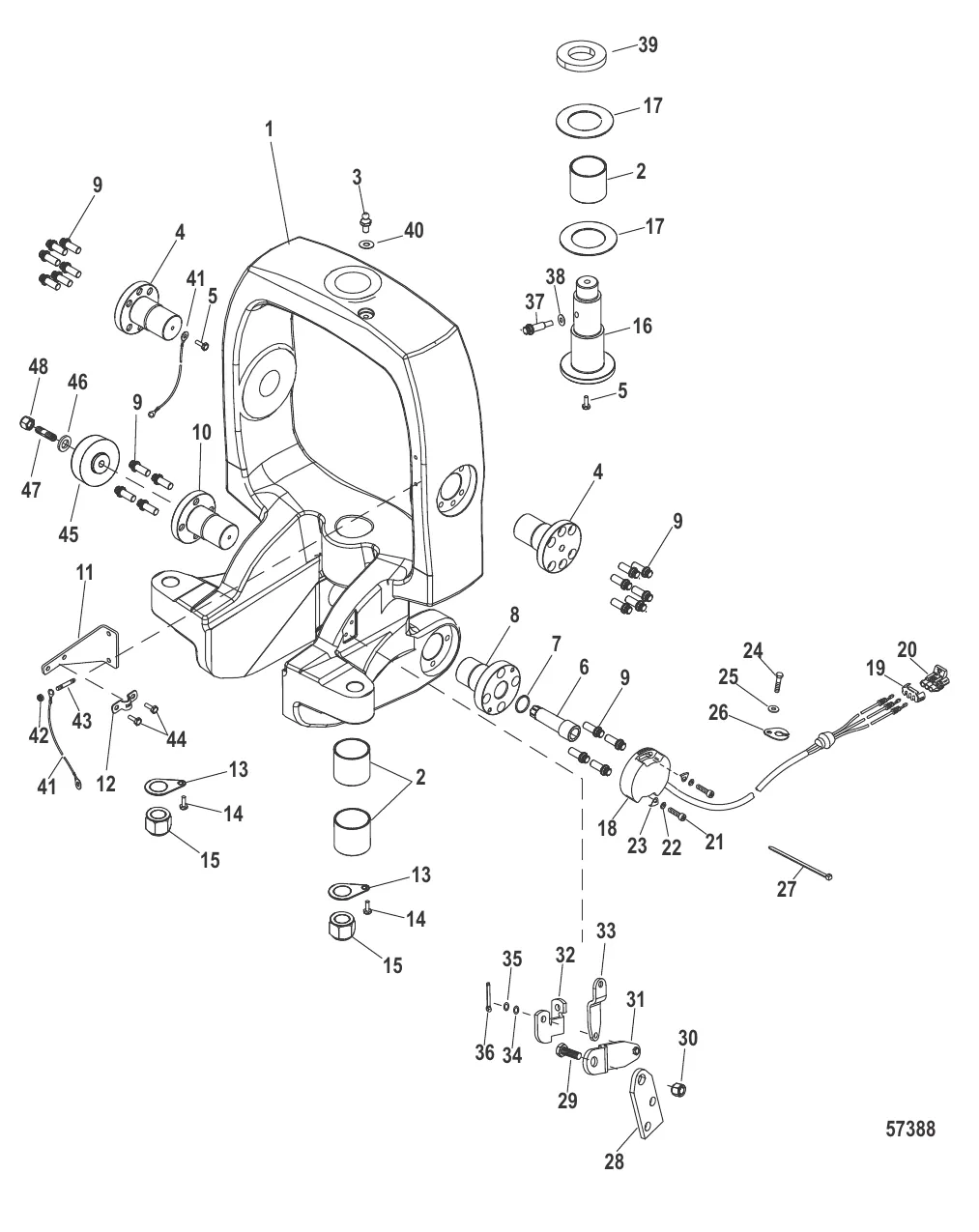Компоненты кольца кардана Конструкция II, 0M969106 и выше