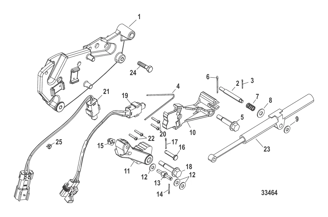 Кронштейн переключения передач