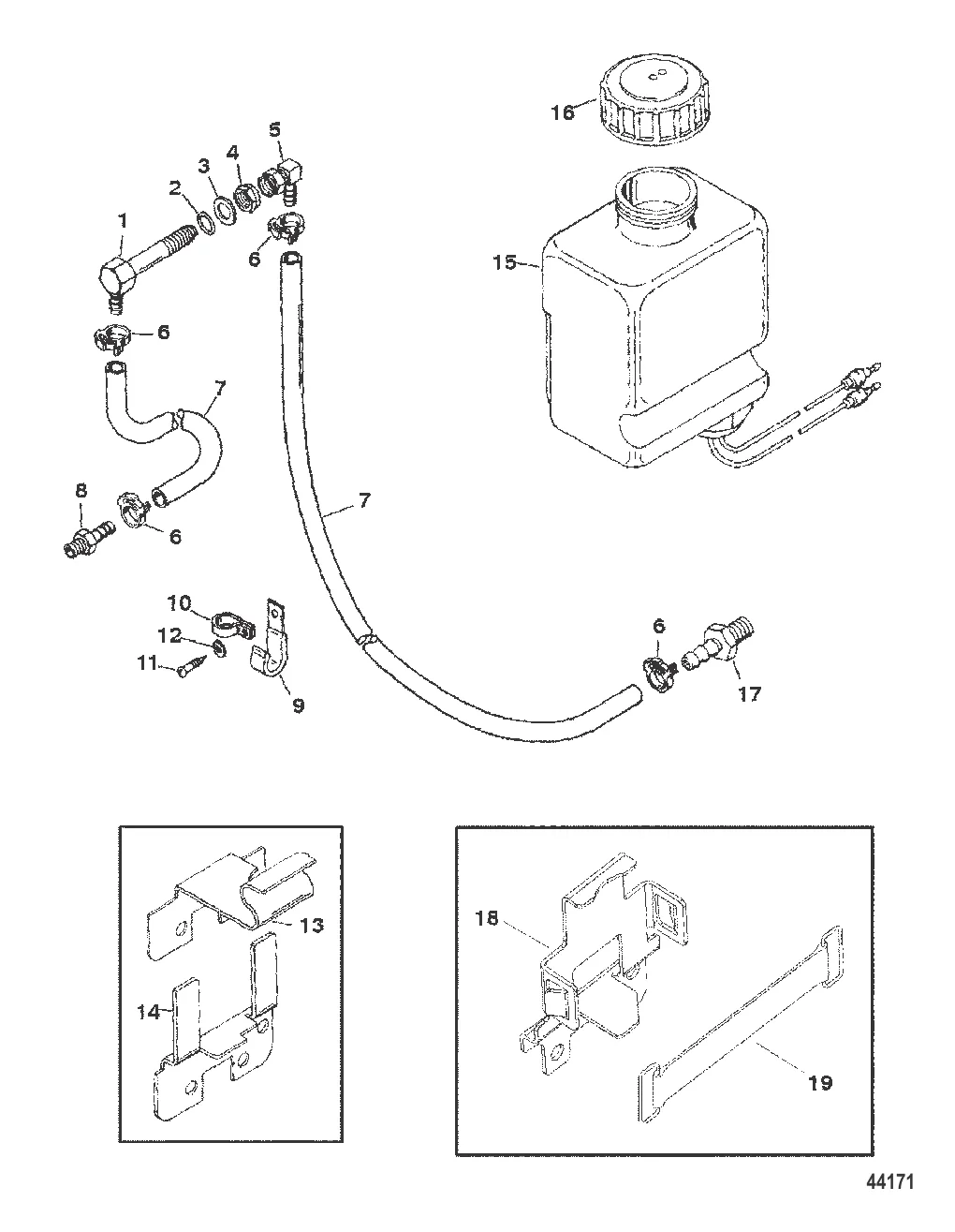 КОМПОНЕНТЫ МАСЛЯНОГО БАКА (КВАДРАТНЫЙ МАСЛЯНЫЙ БАЧОК)