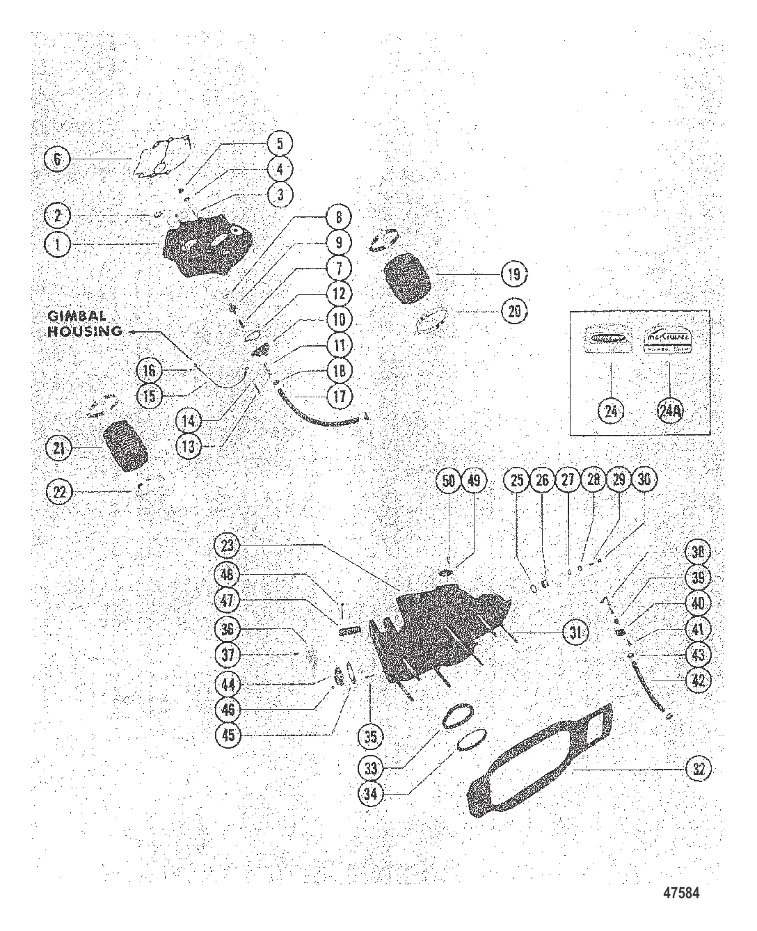 КОРПУС КАРДАНА И КОЛОКОЛООБРАЗНЫЙ КОЖУХ