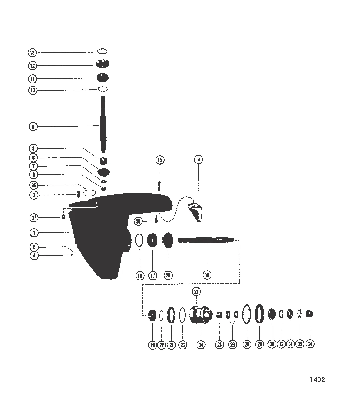 КАРТЕР РЕДУКТОРА В СБОРЕ В СБОРЕ