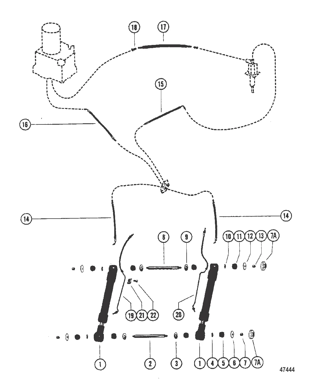 ЦИЛИНДРЫ СИСТЕМЫ ДИФФЕРЕНТА И ШЛАНГИ (НАРУЖНЫЕ ЛИНИИ)