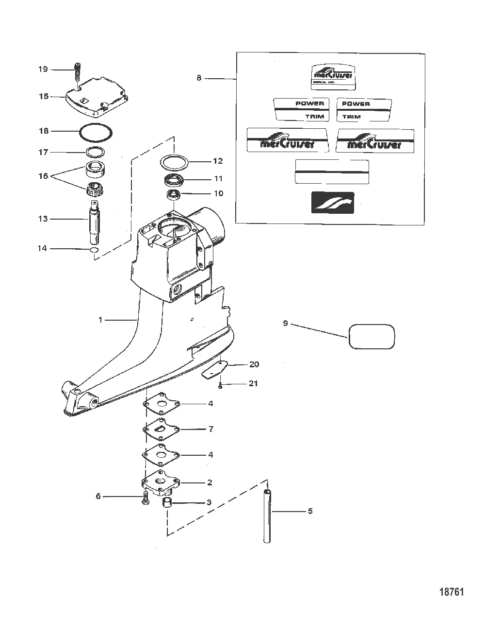 DRIVESHAFT HOUSING ASSEMBLY (ALPHA ONE-SS)