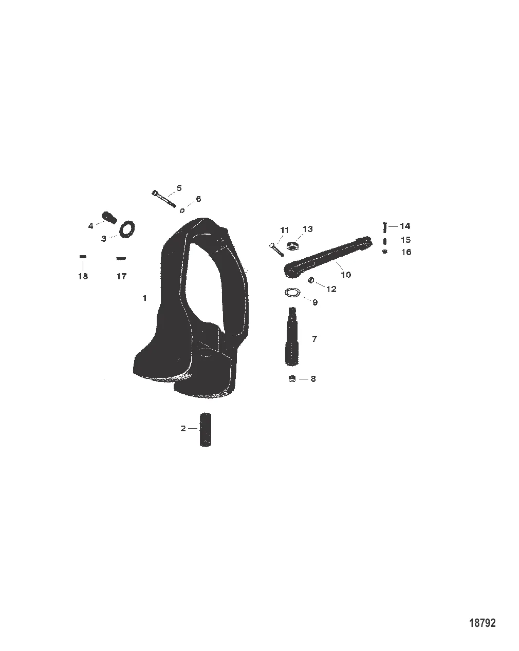 GIMBAL RING AND STEERING LEVER (III-IV-V) (1ST DESIGN)