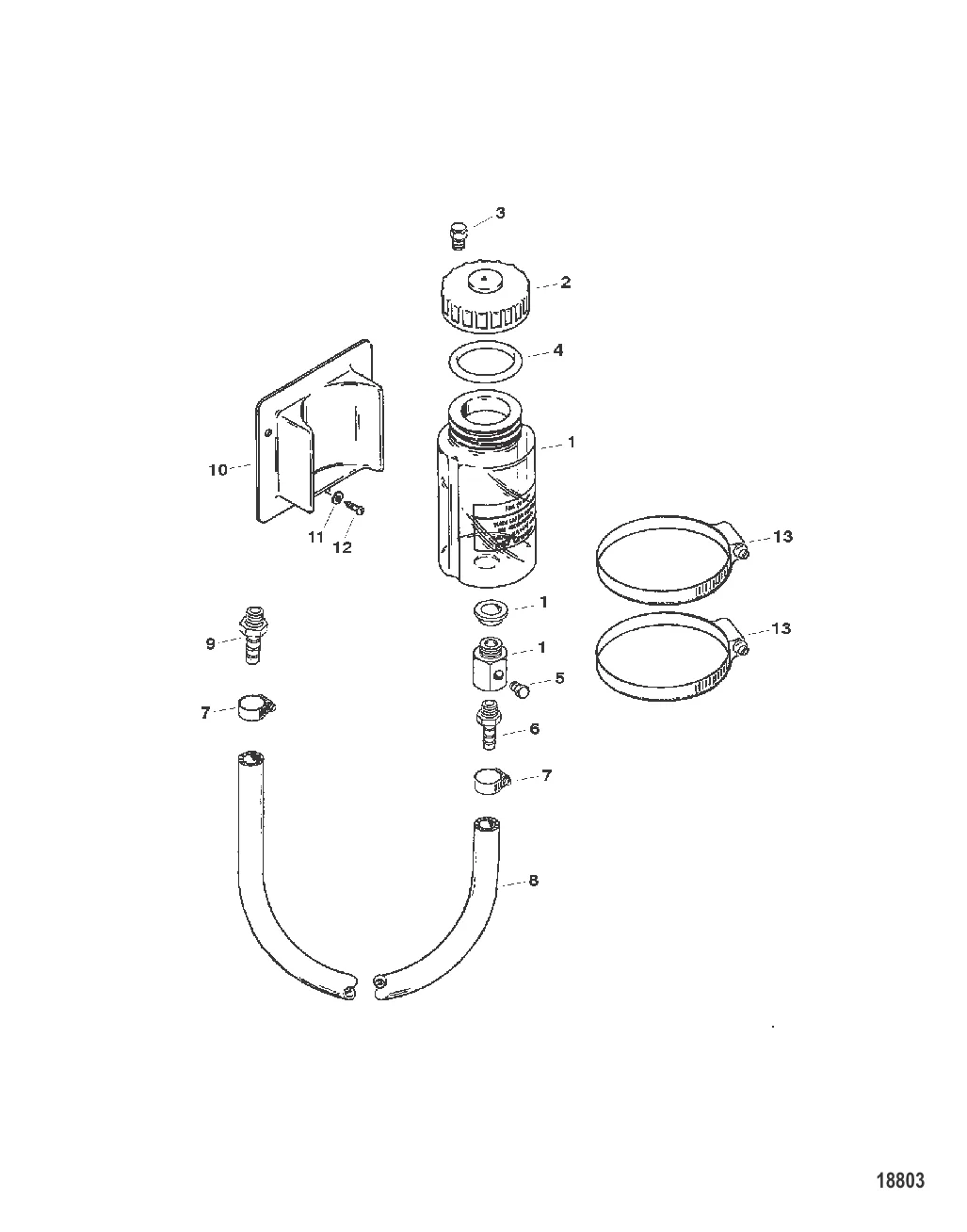RESERVIOR BOTTLE-STANDOFF BOX