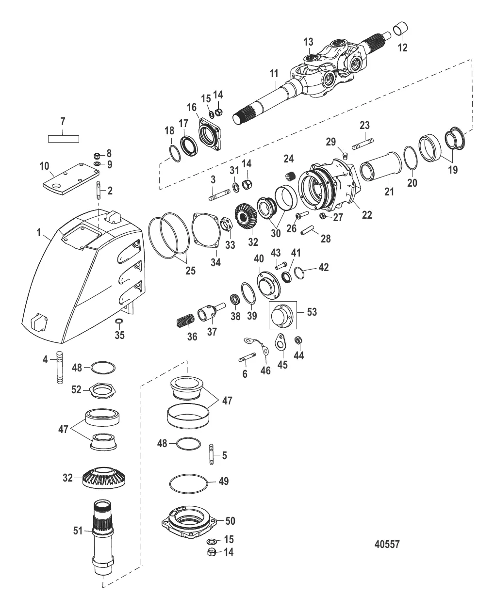 Корпус карданного шарнира Сухой поддон Six/NXT6 SSM