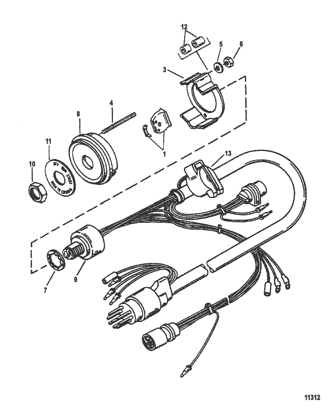 Замок зажигания в сборе
