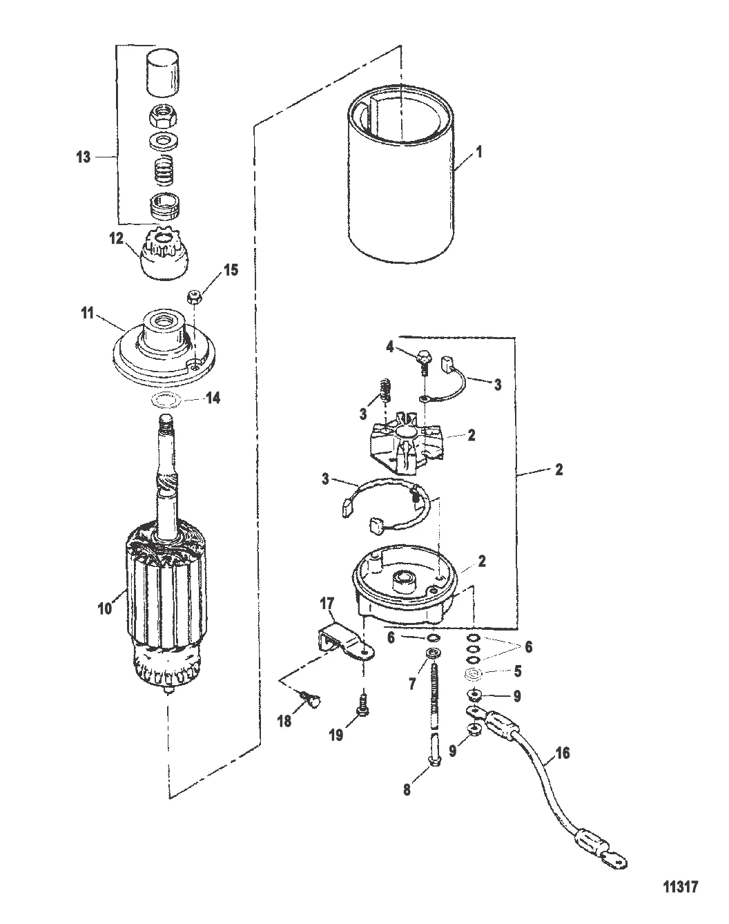 Стартер в сборе (50-819968--1)