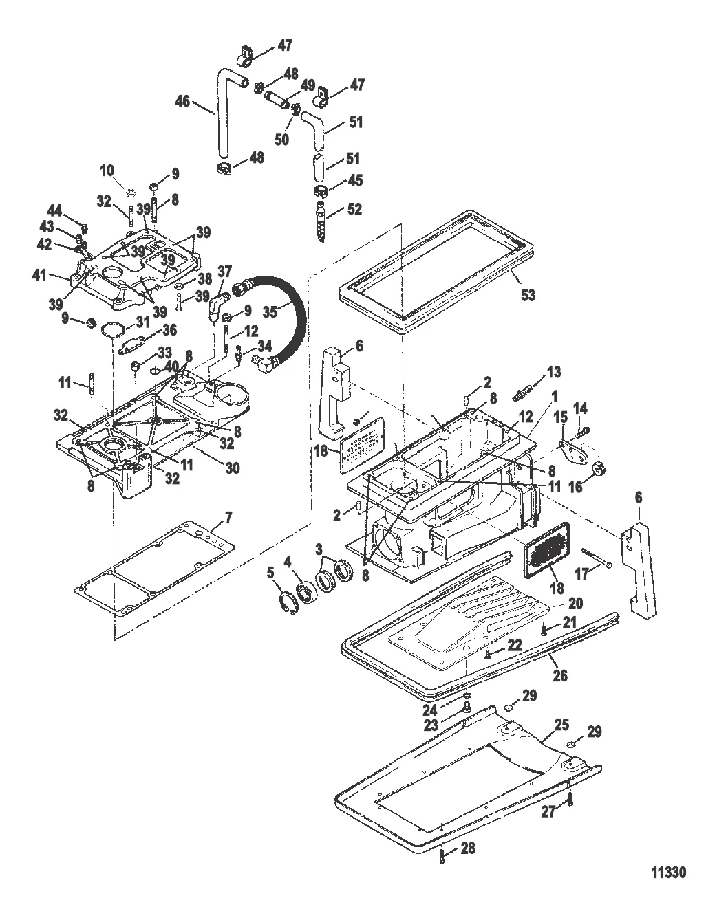 Компоненты корпуса привода