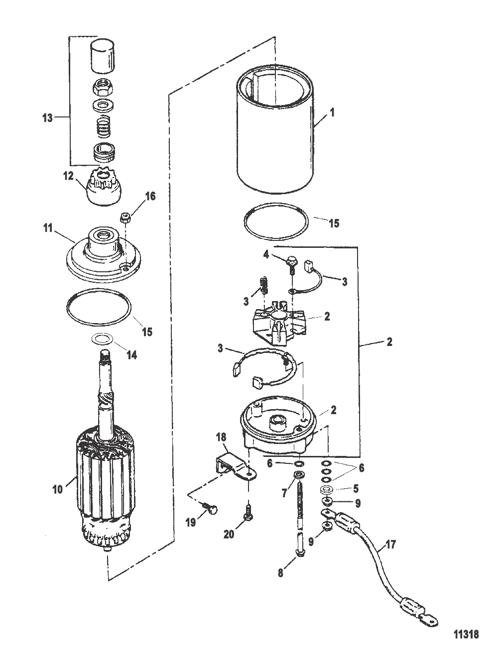 Стартер в сборе (50-819968--2)