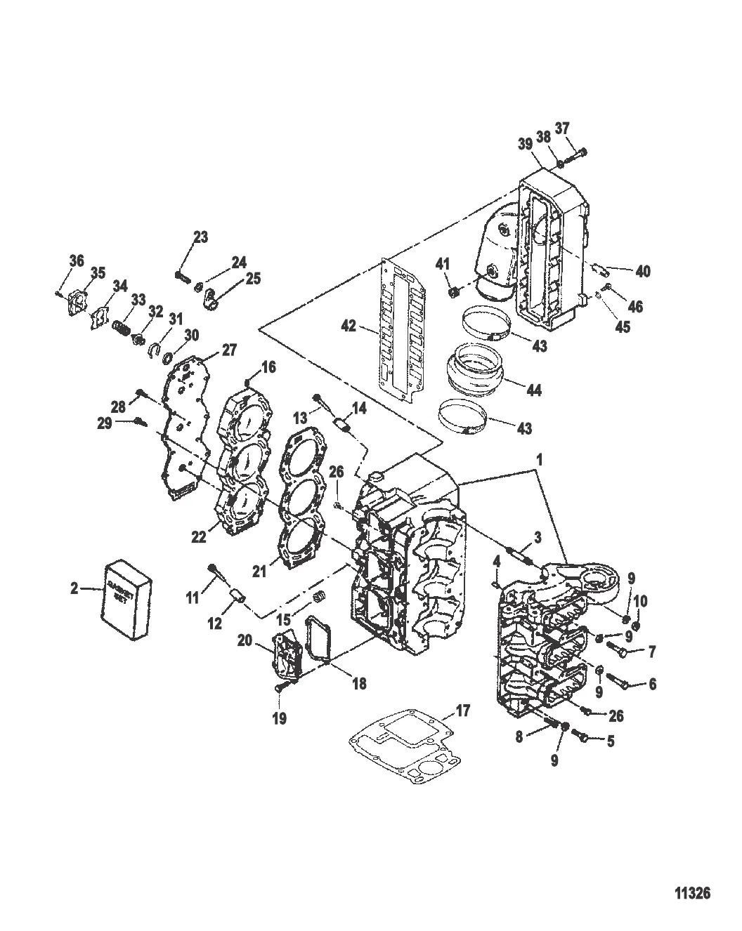 Блок цилиндров в сборе