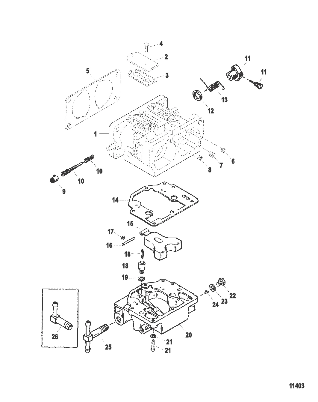Карбюратор (Серийный номер от 0E288000 до 0E369299)