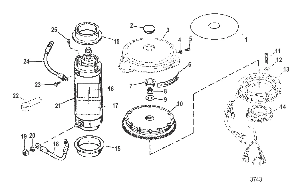 Электрические компоненты (Маховик / стартер)