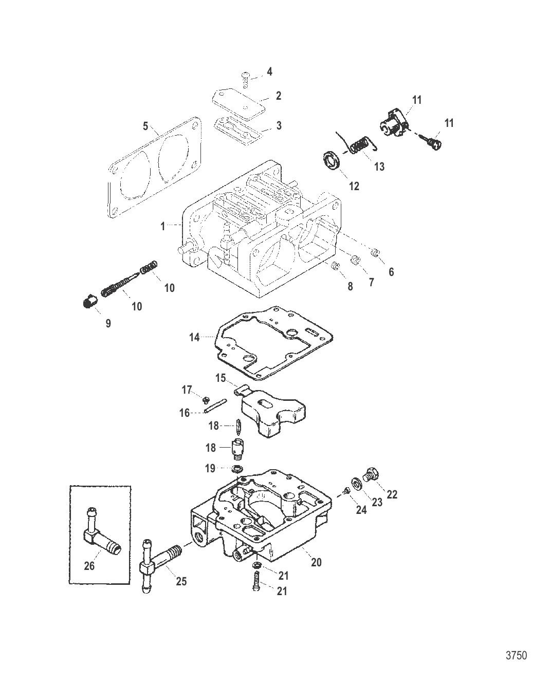Карбюратор (Серийный номер от 0E369300 до 0E420153)