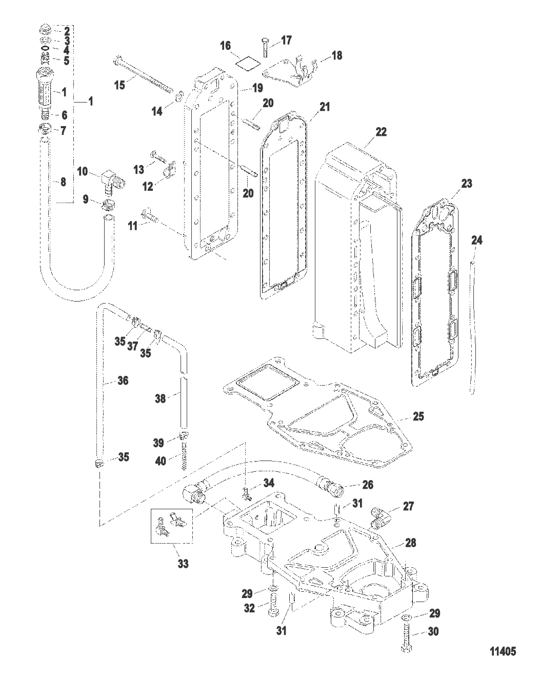 Коллектор в сборе и соединительная пластина