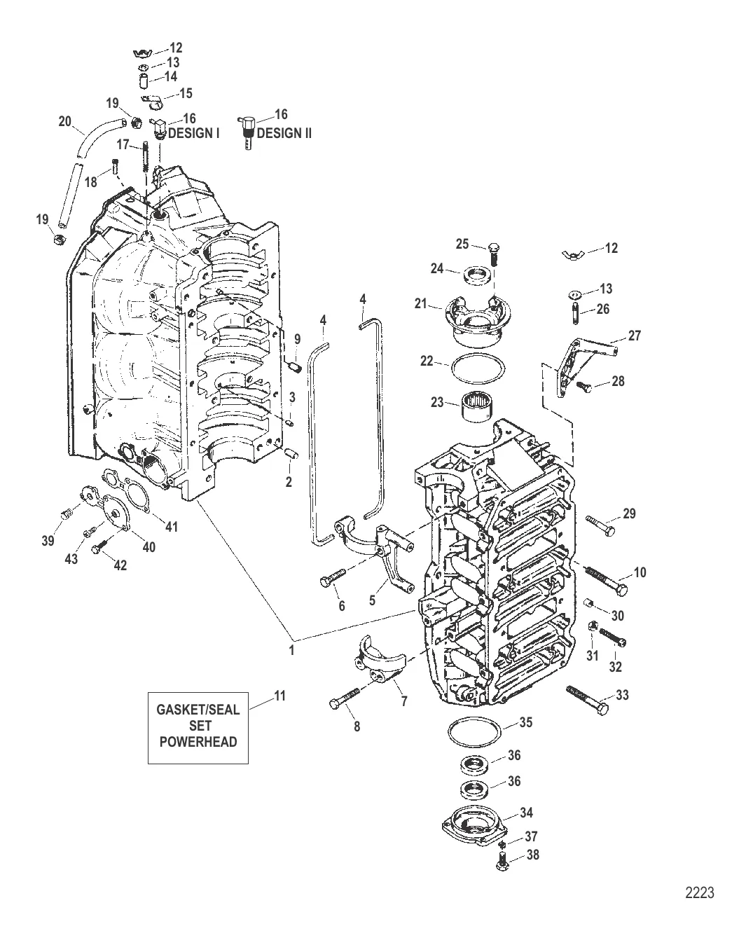 Блок цилиндров в сборе