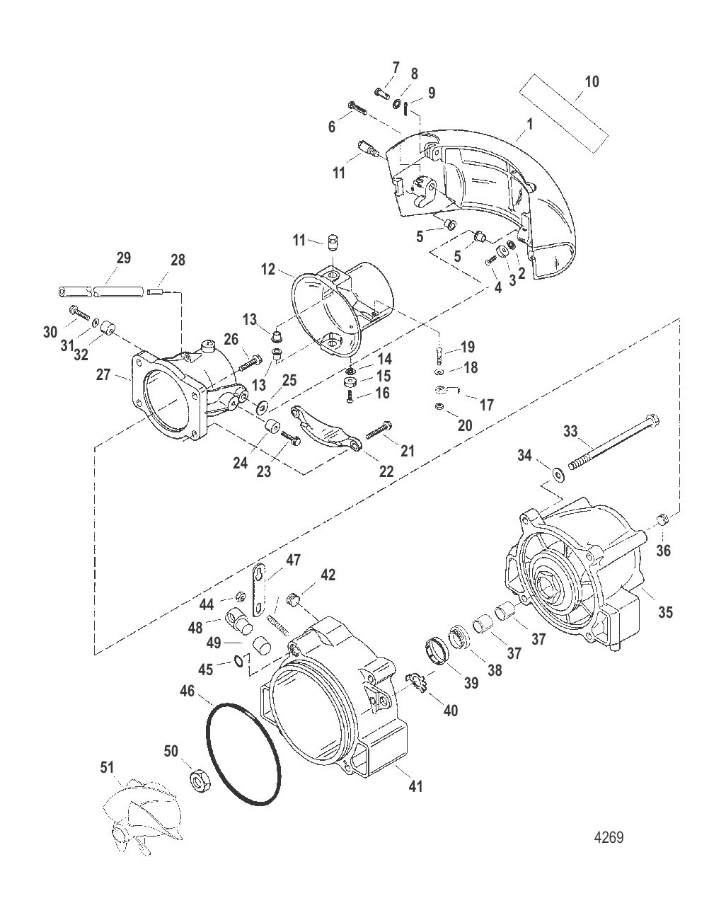 Компоненты форсунки и руля