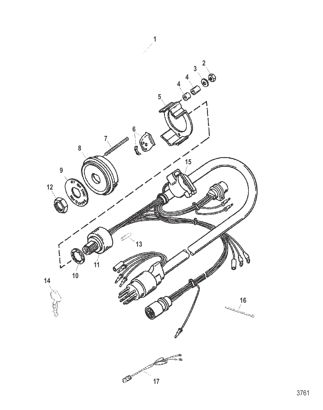 Замок зажигания в сборе