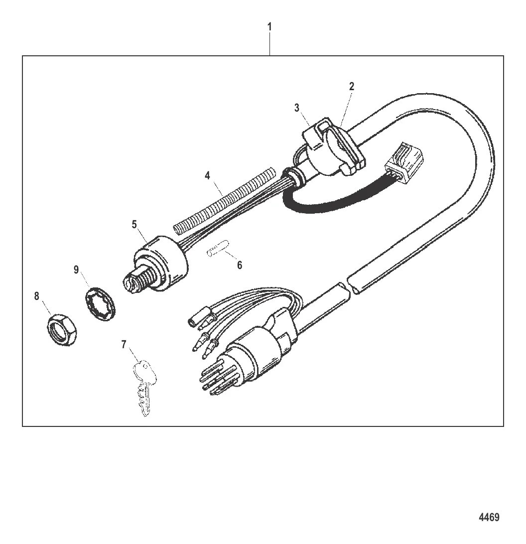 Замок зажигания в сборе