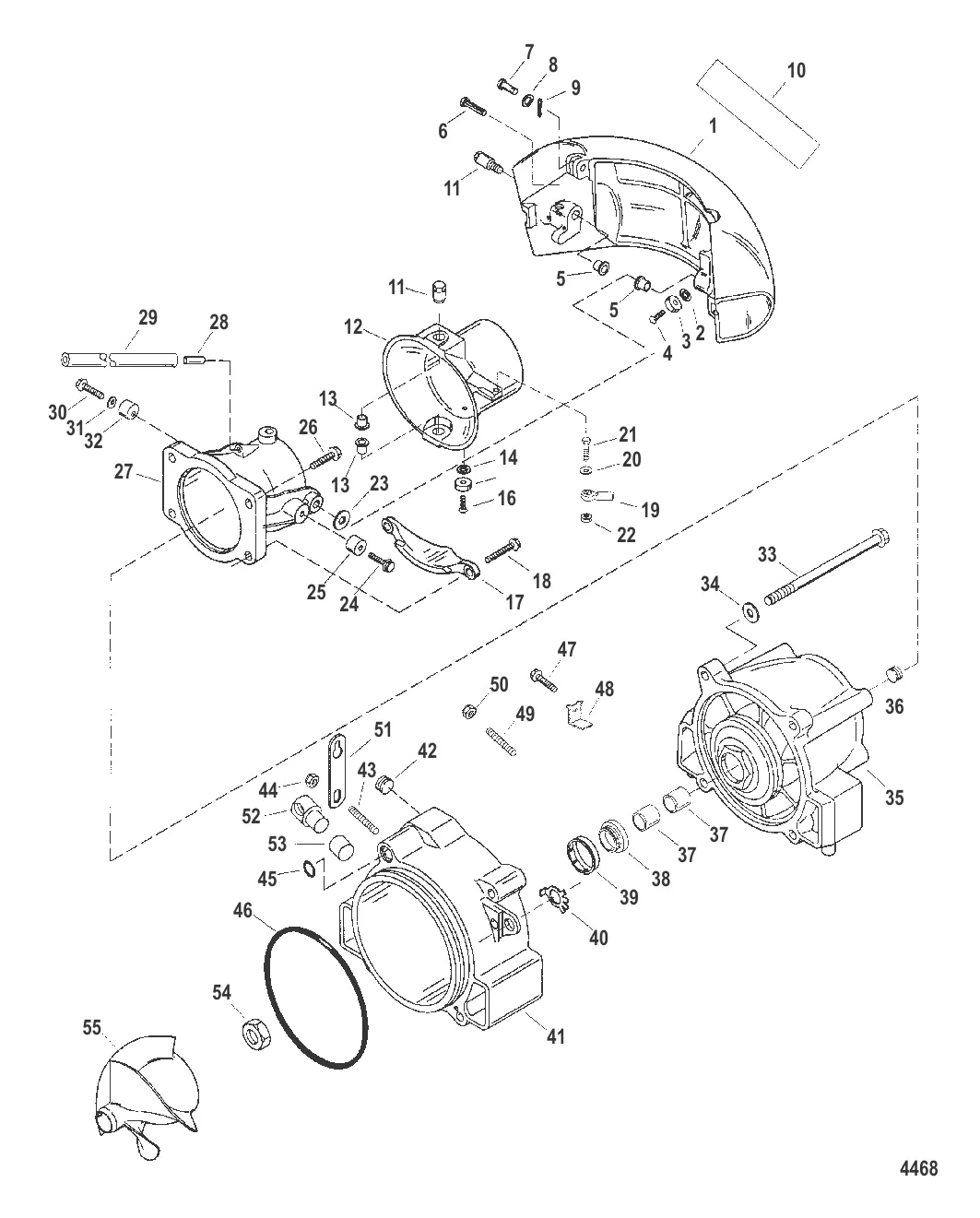 Компоненты форсунки и руля