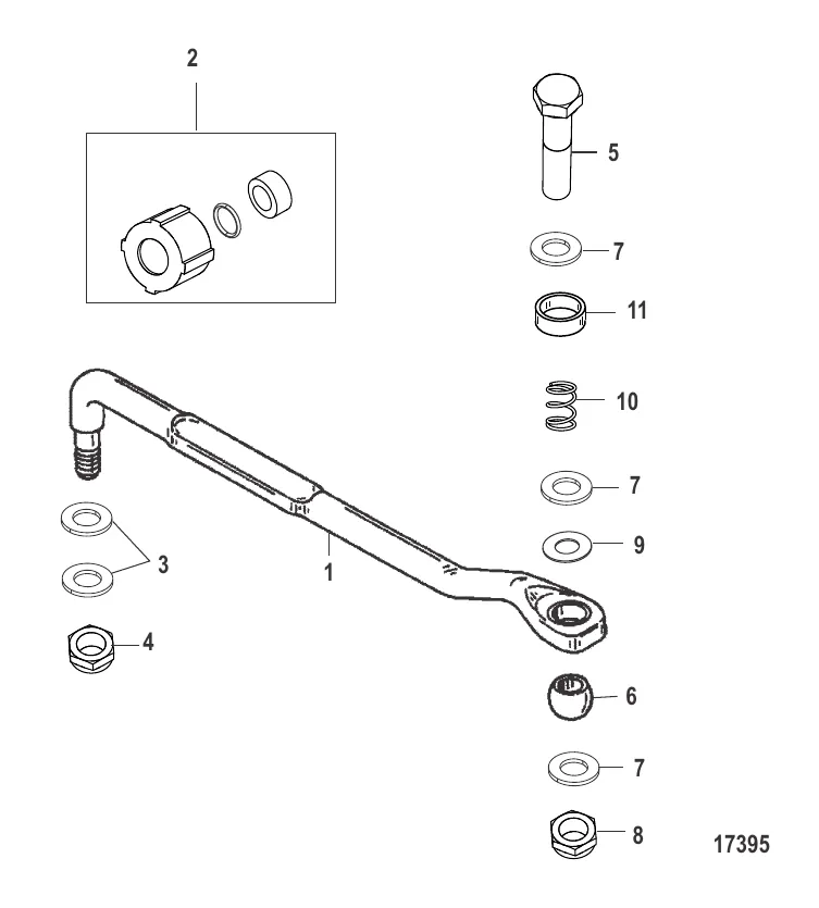 Комплект крепления 30-60 л.с. (89638A3)